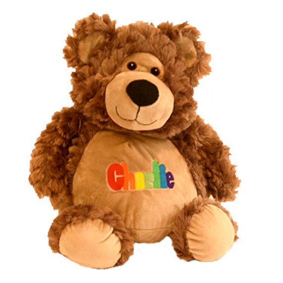 Personalized Brown Bear in Primary Colors - Damhorst Toys